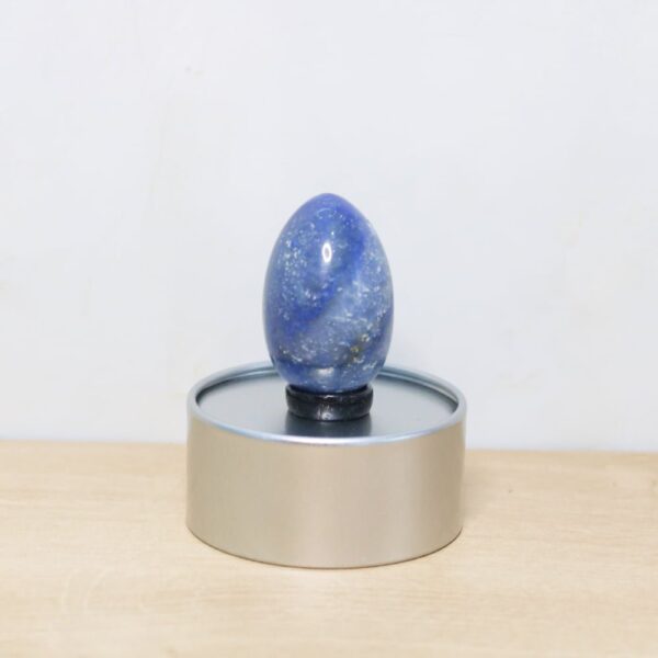 Yoni Egg Quartzo Azul em forma de ovo de cristal