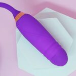 Vibrador Rosa Vai e Vem Com Sugador - Imagem 3