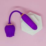Vibrador Rosa Vai e Vem Com Sugador - Imagem 4