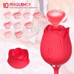 Vibrador Rosa Vai e Vem Com Sugador - Imagem 7