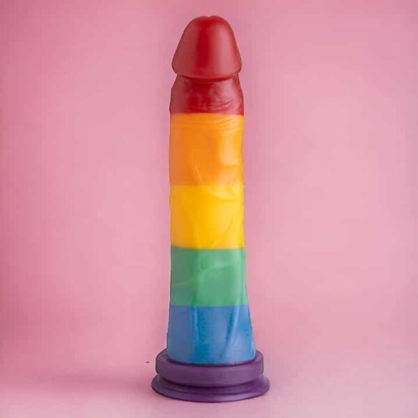 Pênis Realístico Linha Pride Com Ventosa 20cm