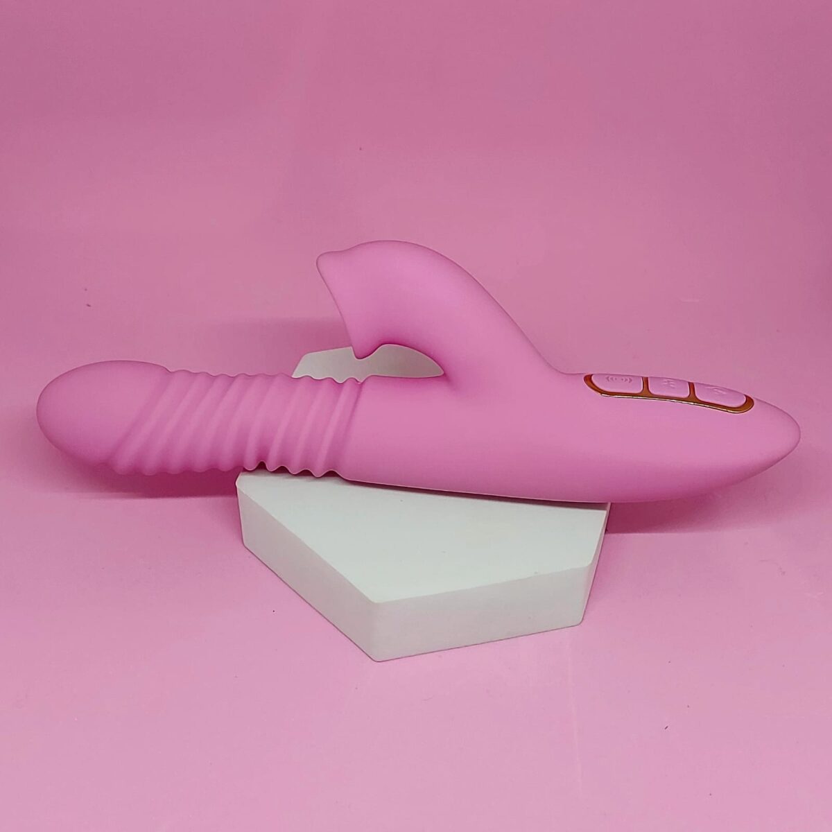 Vibrador Vai e Vem de Ponto G e Clitóris Com Aquecimento Dibe