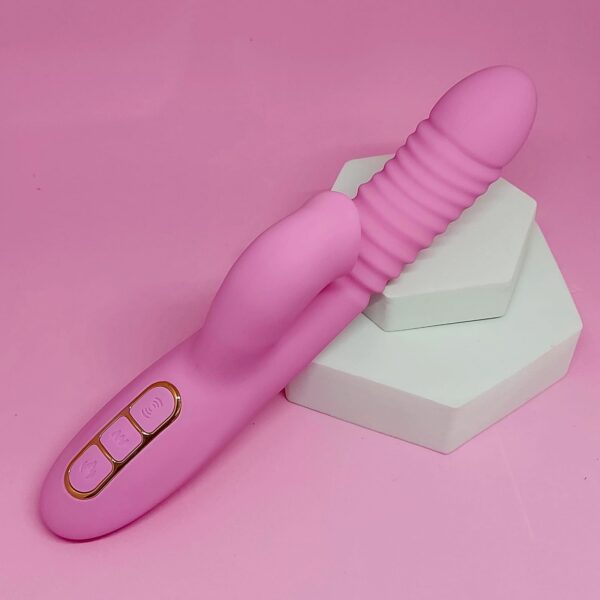 Vibrador Vai e Vem de Ponto G e Clitóris Com Aquecimento Dibe