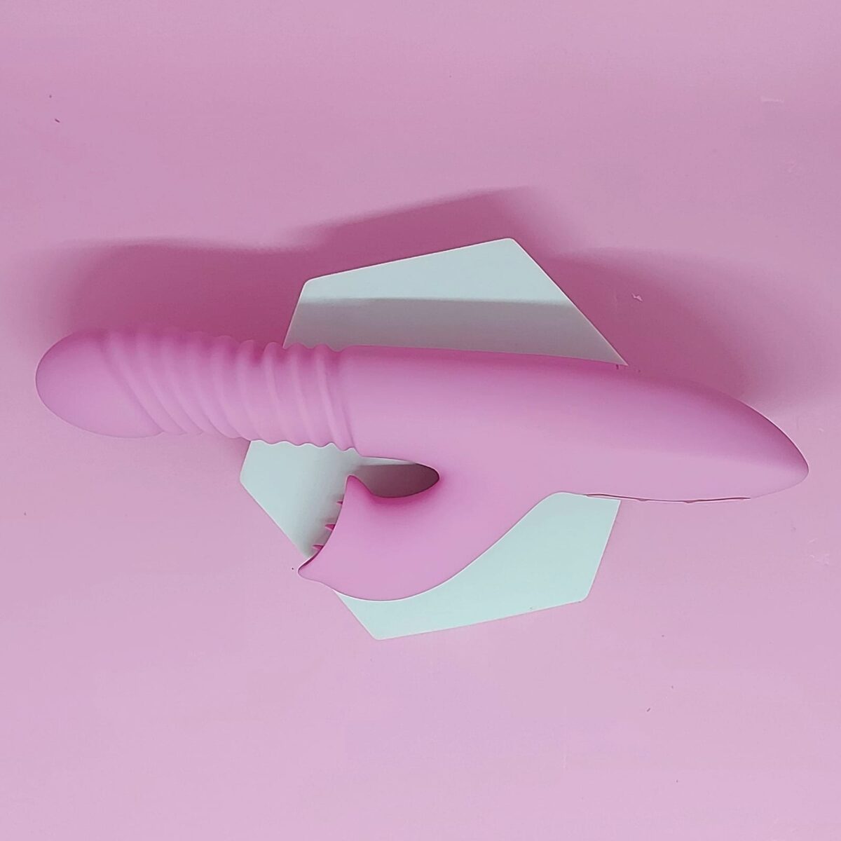 Vibrador Vai e Vem de Ponto G e Clitóris Com Aquecimento Dibe