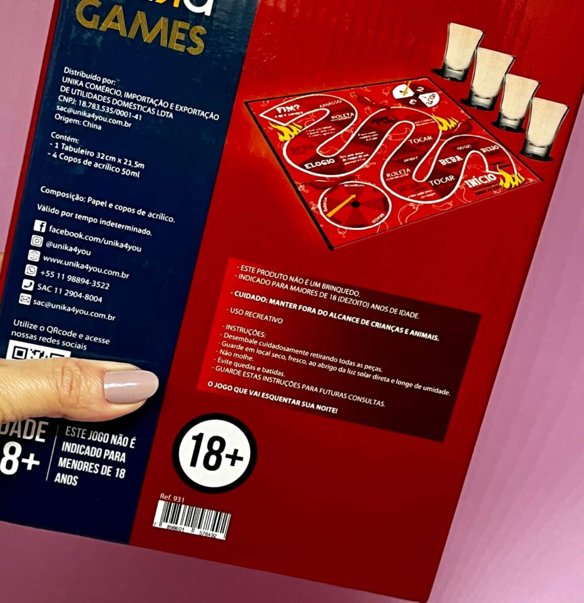 Jogo Para Adultos-Jogo Pimenta O Melhor Esquenta - Unika Games