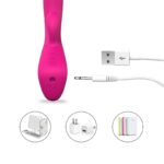 Vibrador Ponto G Dedilhar com Estimulador de Clitóris - Demons