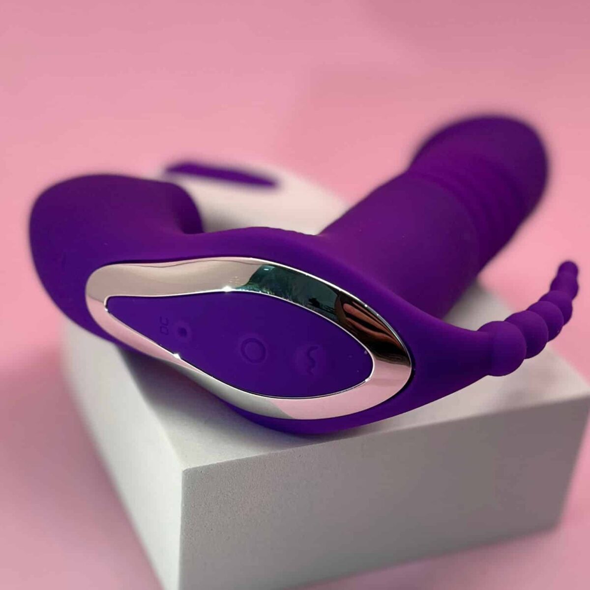 Vibrador de Ponto G e Pulsação Vai e Vem com Controle Remoto - Elysium