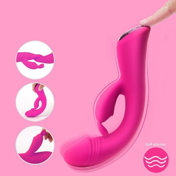 Vibrador Rabbit de Ponto G e Clitóris - Baby Bunny - S-Hande