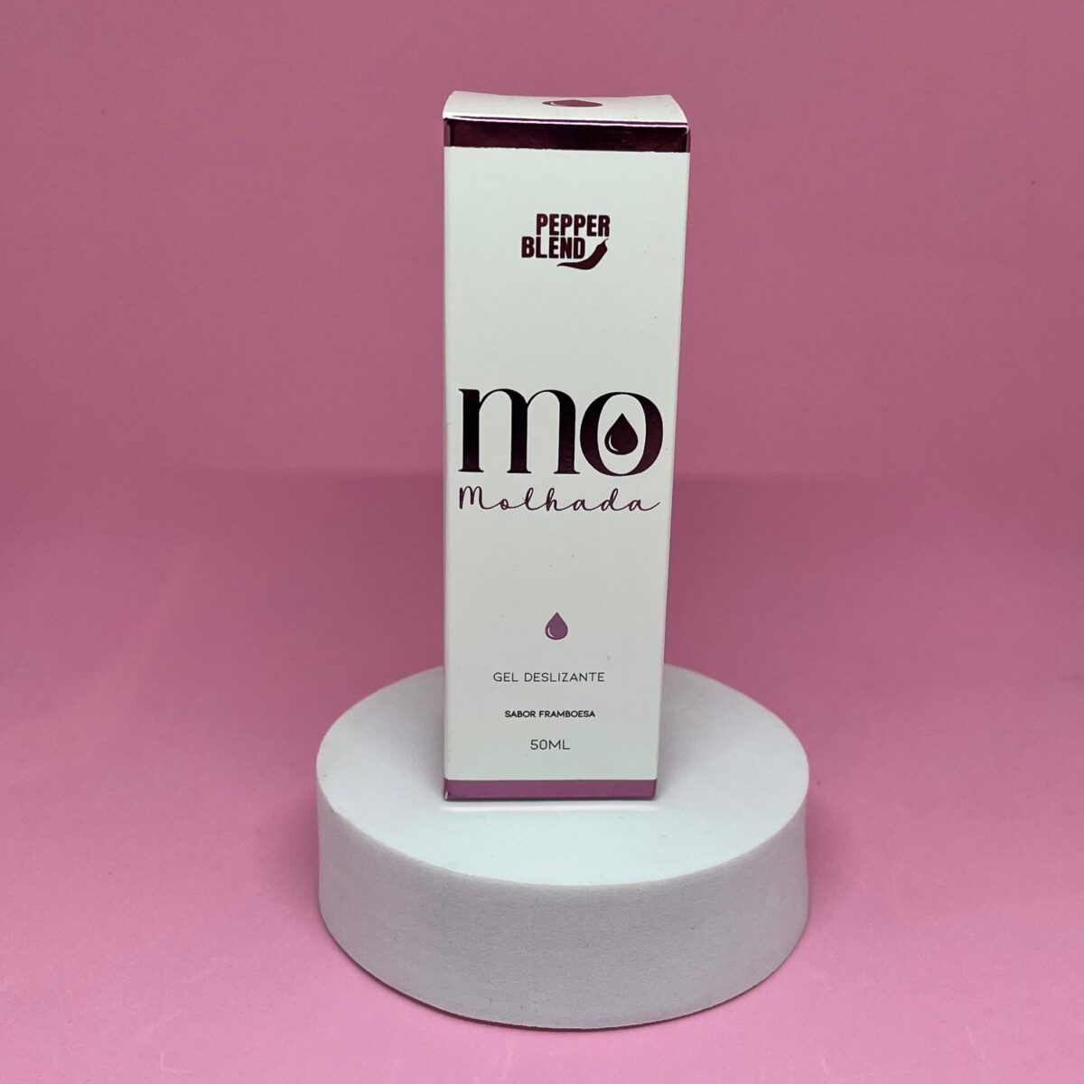 Gel Lubrificante Íntimo Mo Molhada – 50g | Deslizamento Sedoso com Rosa Mosqueta, Aloe Vera e Aroma de Framboesa