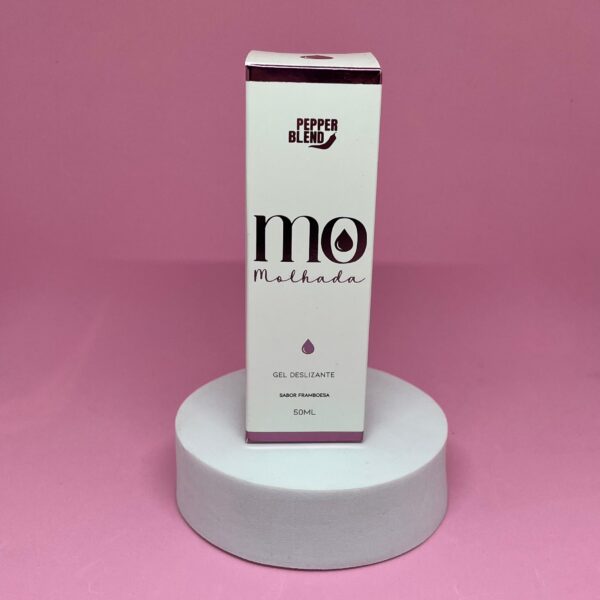 Gel Lubrificante Íntimo Mo Molhada – 50g | Deslizamento Sedoso com Rosa Mosqueta, Aloe Vera e Aroma de Framboesa