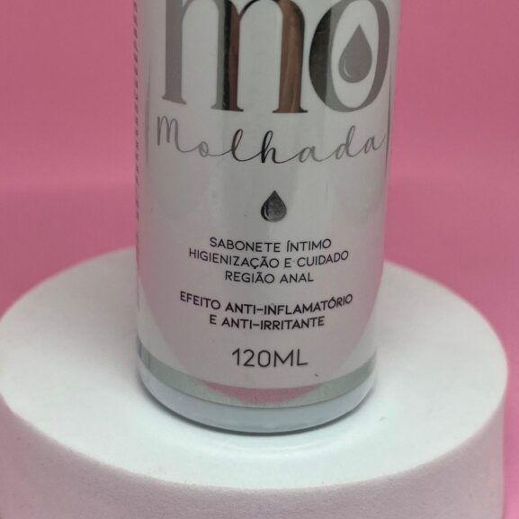 Sabonete Íntimo Anal Mo Molhada – 120ml | Higiene Suave com Ginkgo Biloba, Aloe Vera e Camomila