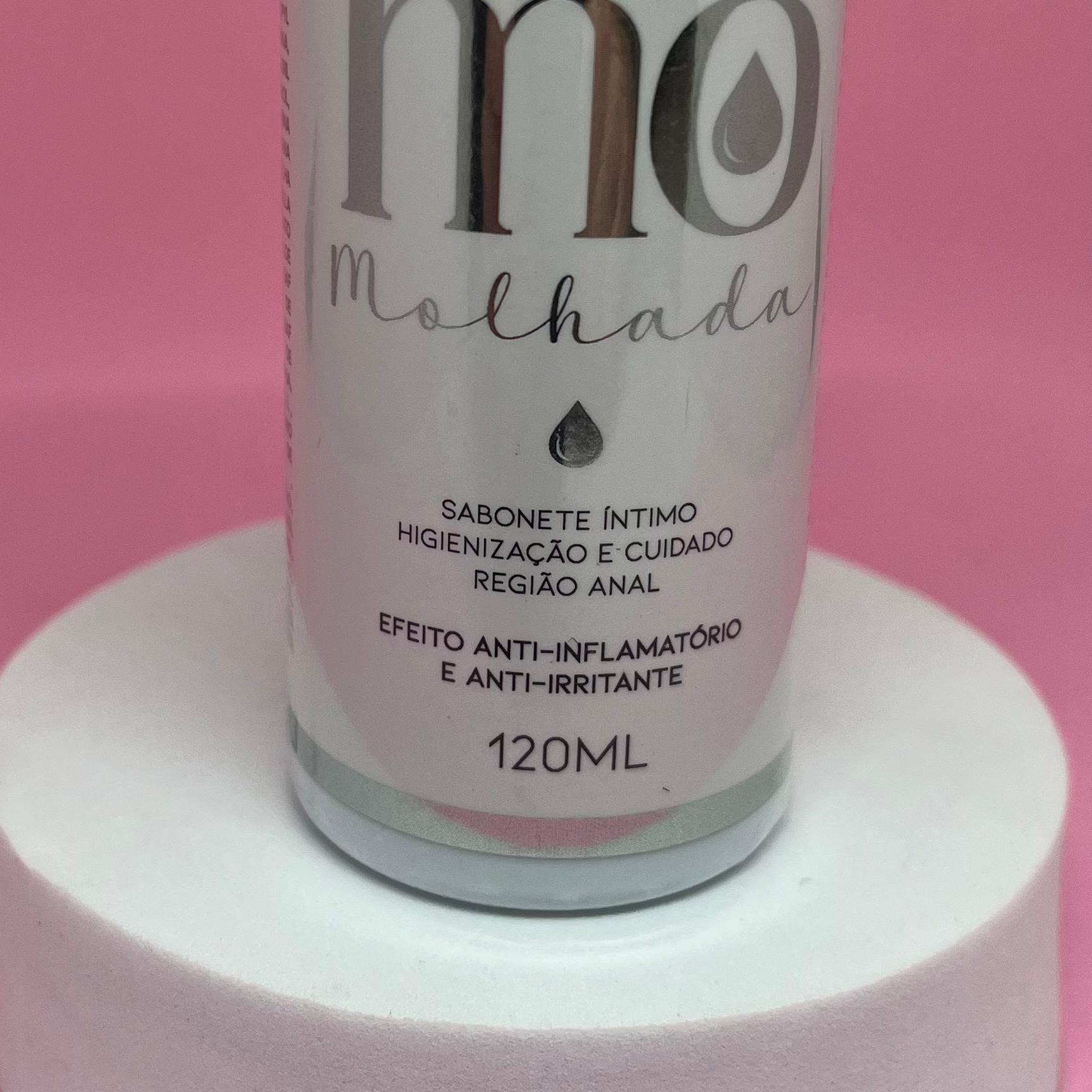 Sabonete Íntimo Anal Mo Molhada – 120ml | Higiene Suave com Ginkgo Biloba, Aloe Vera e Camomila