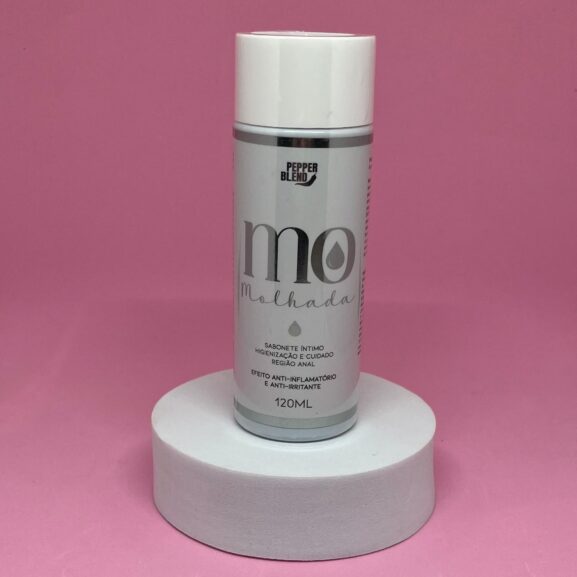 Sabonete Íntimo Anal Mo Molhada – 120ml | Higiene Suave com Ginkgo Biloba, Aloe Vera e Camomila