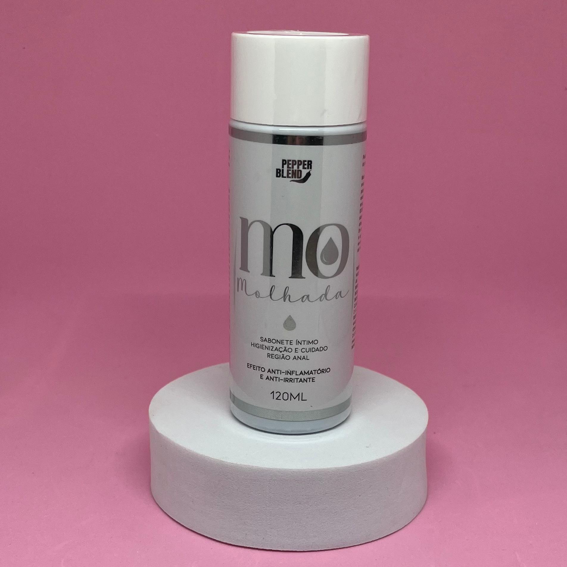 Sabonete Íntimo Anal Mo Molhada – 120ml | Higiene Suave com Ginkgo Biloba, Aloe Vera e Camomila