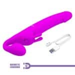 Vibrador Strapless de Ponto G e Clitóris com Tapping Pretty Love Zanini