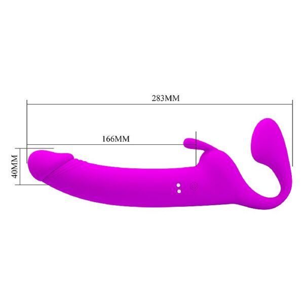 Vibrador Strapless de Ponto G e Clitóris com Tapping Pretty Love Zanini
