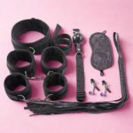 Kit Sado Bondage Completo com 8 Itens para Jogos de Dominação