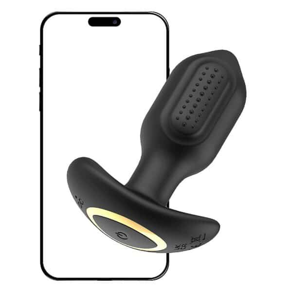 Plug Anal Vibratório com Rotação e Controle por App à Distância | 9 Modos Interativos e Conexão Remota