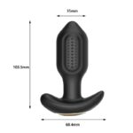 Plug Anal Vibratório com Rotação e Controle por App à Distância | 9 Modos Interativos e Conexão Remota