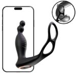 Plug Prostate Pulseduo App com Aquecimento e Anel Duplo | Controle via Bluetooth 10 Modos de Vibração