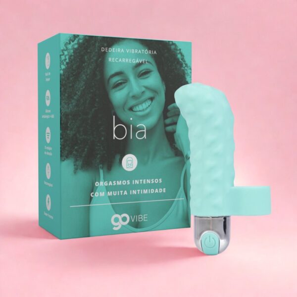Dedeira Vibratória Recarregável Go Vibe Bia com 10 Estágios de Vibração | Estimulação Precisa e Massagem Sensorial