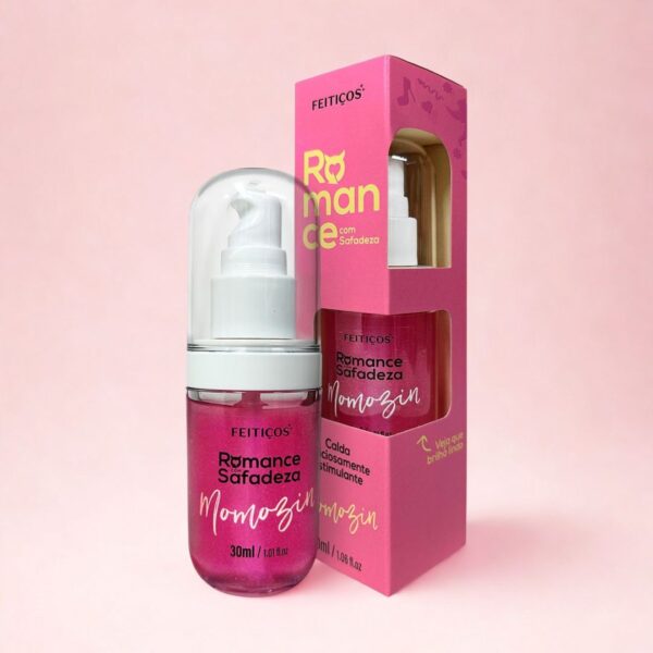 Romance com Safadeza – Calda Beijável com Aquecimento, Glitter e Sensações Irresistíveis 30ml